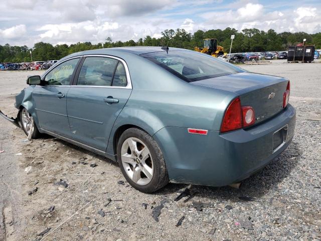 1G1ZH57B294212496 - 2009 CHEVROLET MALIBU 1LT TEAL photo 3