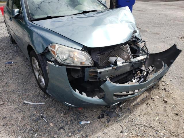 1G1ZH57B294212496 - 2009 CHEVROLET MALIBU 1LT TEAL photo 9