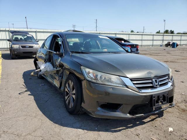 1HGCR2F38EA210736 - 2014 HONDA ACCORD LX GRAY photo 1