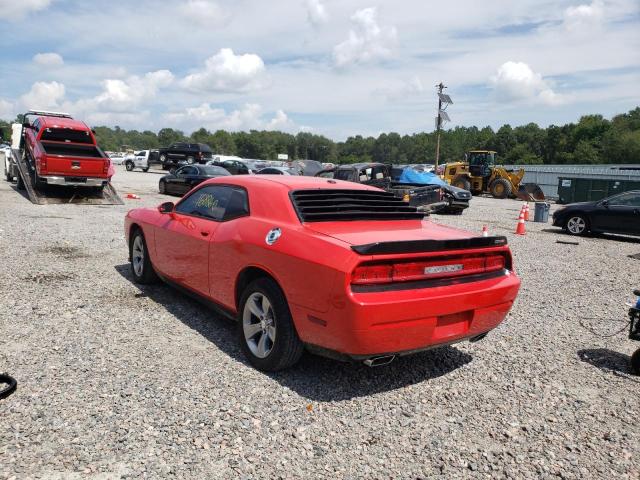 2C3CDYAG2EH285965 - 2014 DODGE CHALLENGER RED photo 3