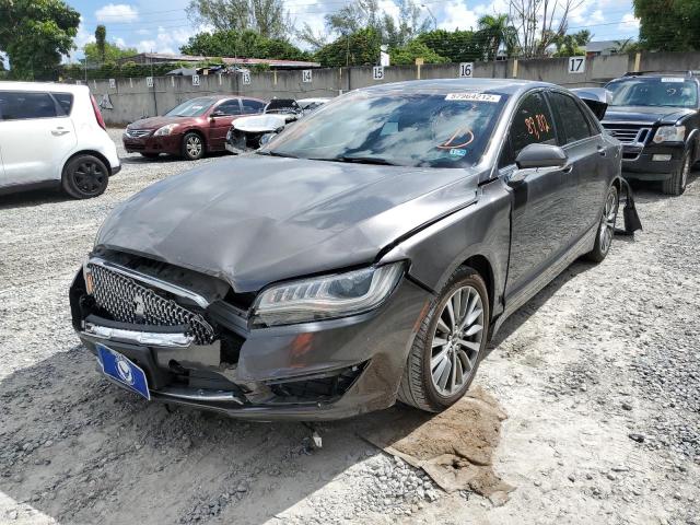 3LN6L5A92HR614163 - 2017 LINCOLN MKZ PREMIE GRAY photo 2