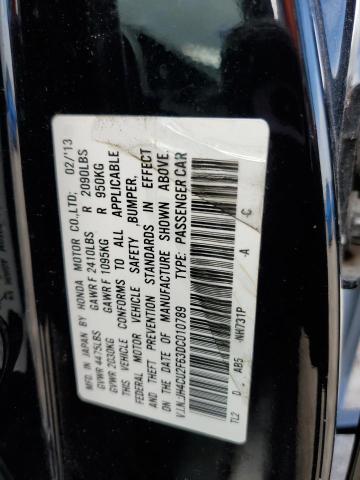 JH4CU2F63DC010789 - 2013 ACURA TSX TECH BLACK photo 10