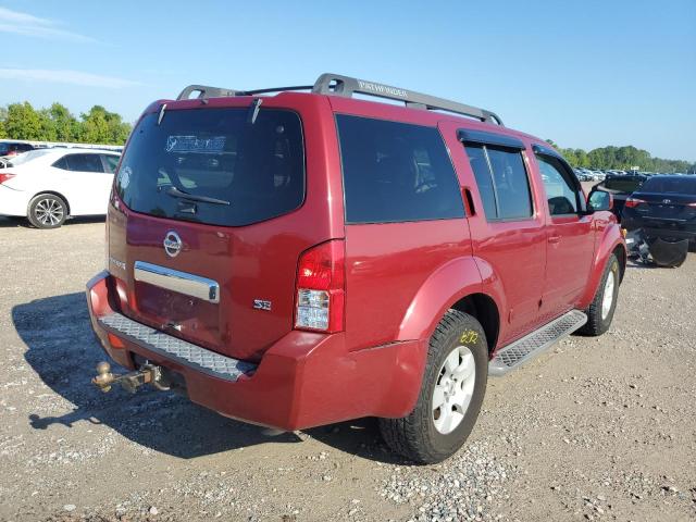 5N1AR18U56C633183 - 2006 NISSAN PATHFINDER RED photo 4