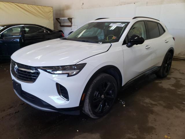 LRBFZPR47MD142342 - 2021 BUICK ENVISION E თეთრი ფოტო 2