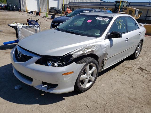 1YVHP80D745N18710 - 2004 MAZDA 6 S SILVER photo 2