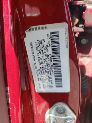 1Y1SK52851Z448424 - 2001 CHEVROLET GEO PRIZM წითელი ფოტო 10