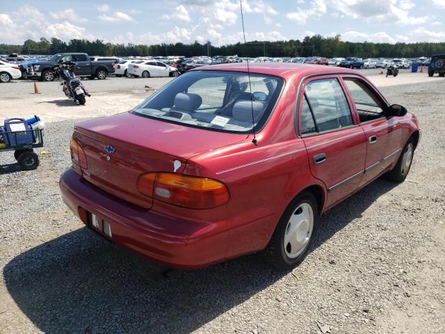 1Y1SK52851Z448424 - 2001 CHEVROLET GEO PRIZM წითელი ფოტო 4