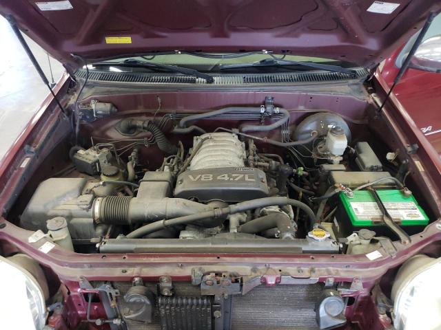 5TBDT44134S459862 - 2004 TOYOTA TUNDRA DOU BURGUNDY photo 7