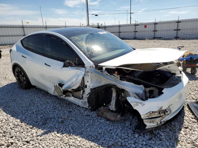 5YJYGDEE0LF041907 - 2020 TESLA MODEL Y Blanc photo 1