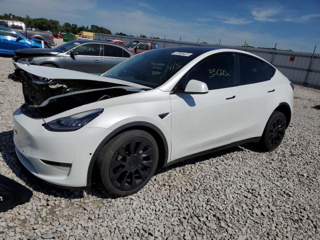 5YJYGDEE0LF041907 - 2020 TESLA MODEL Y Blanc photo 2