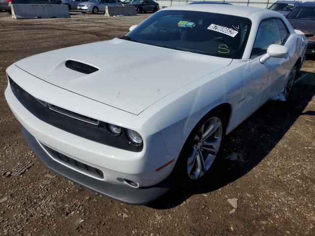 2C3CDZBTXMH546467 - 2021 DODGE CHALLENGER WHITE photo 2