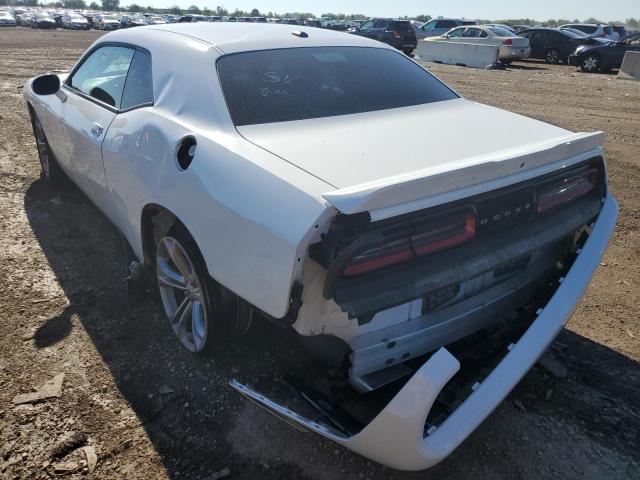 2C3CDZBTXMH546467 - 2021 DODGE CHALLENGER WHITE photo 3