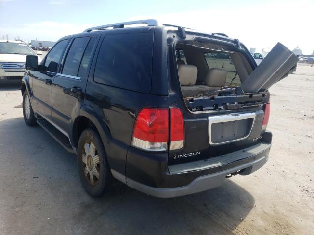 5LMEU68H35ZJ03125 - 2005 LINCOLN AVIATOR BLACK photo 3