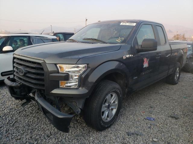 1FTEX1EPXHKE21169 - 2017 FORD F150 SUPER GRAY photo 2