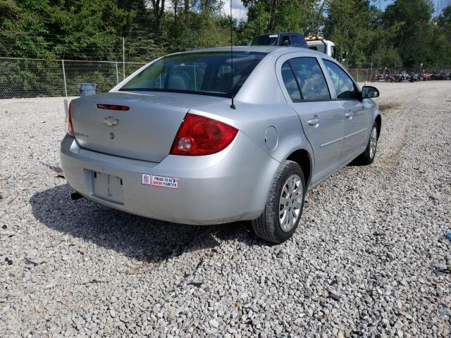 1G1AD5F53A7147097 - 2010 CHEVROLET COBALT 1LT SILVER photo 4