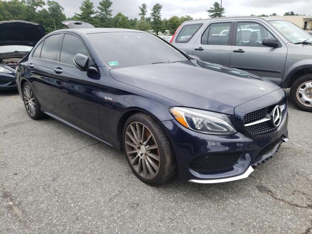 55SWF6EB5JU250406 - 2018 MERCEDES-BENZ C 43 4MATI BLUE photo 1