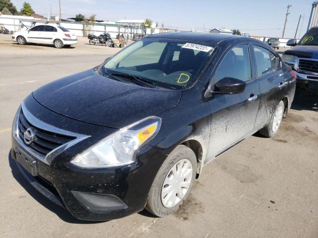 3N1CN7APXGL857722 - 2016 NISSAN VERSA S BLACK photo 2