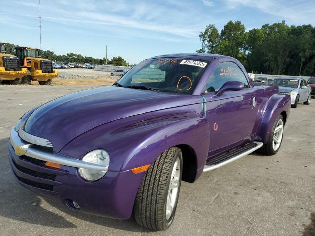 1GCES14P34B109205 - 2004 CHEVROLET SSR 紫色 照片 2