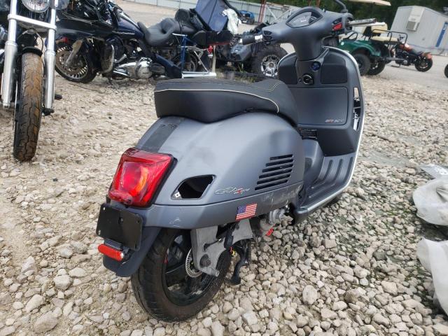 ZAPMA39M6L5200943 - 2020 VESPA GTS 300 GRAY photo 4