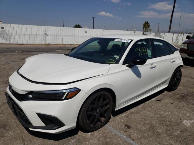 2HGFE2F53NH572095 - 2022 HONDA CIVIC SPOR WHITE photo 2