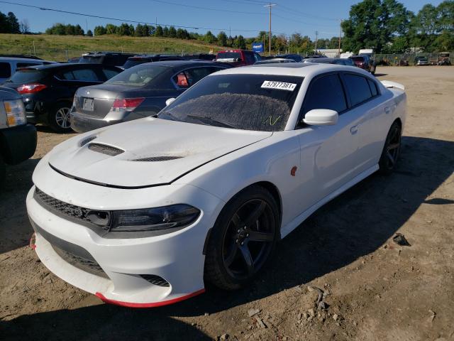 2C3CDXL99JH160920 - 2018 DODGE CHARGER SR WHITE photo 2
