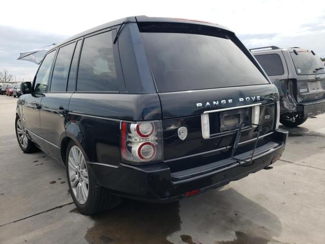 SALMF1D49CA387142 - 2012 LAND ROVER RANGE ROVE BLACK photo 3