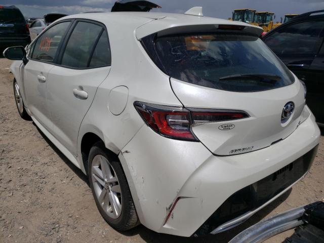 JTNK4RBE9K3045235 - 2019 TOYOTA COROLLA SE WHITE photo 3