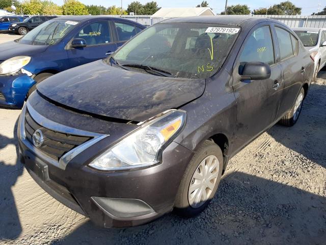 3N1CN7AP6FL800156 - 2015 NISSAN VERSA CHARCOAL photo 2