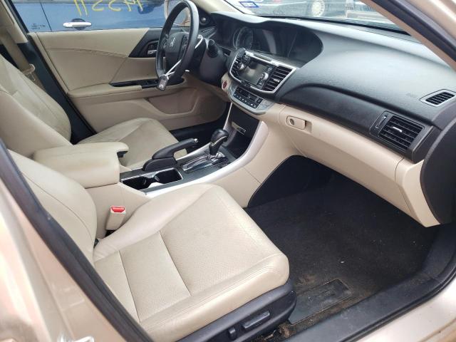 1HGCR2F86DA014577 - 2013 HONDA ACCORD EXL BEIGE photo 5