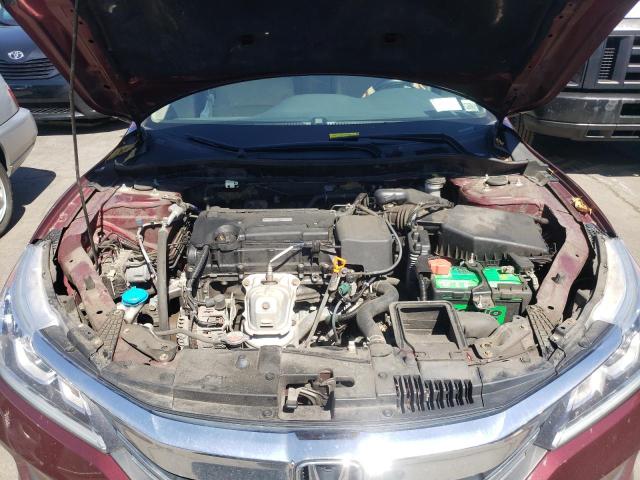 1HGCR2F38HA307441 - 2017 HONDA ACCORD LX MAROON photo 7