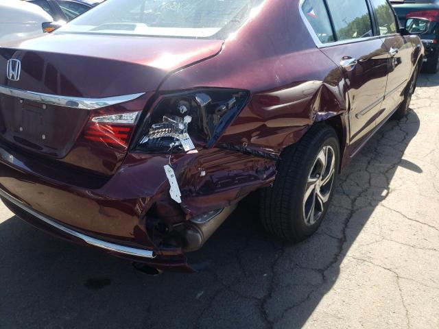 1HGCR2F38HA307441 - 2017 HONDA ACCORD LX MAROON photo 9