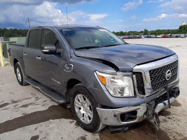 1N6AA1E67HN565555 - 2017 NISSAN TITAN SV GRAY photo 1