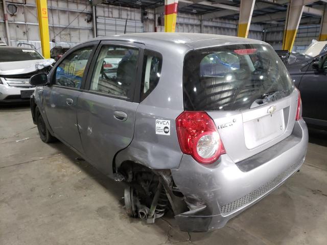 KL1TD66EX9B646226 - 2009 CHEVROLET AVEO LS 灰色 照片 3