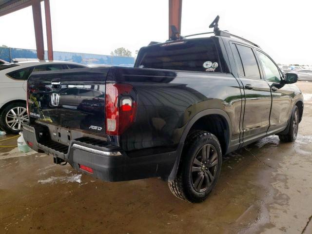 5FPYK3F19KB037509 - 2019 HONDA RIDGELINE BLACK photo 4