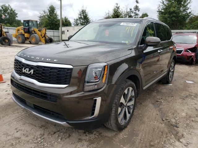 5XYP6DHC2NG204822 - 2022 KIA TELLURIDE BROWN photo 2