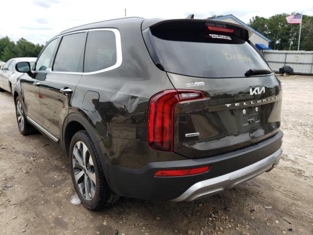 5XYP6DHC2NG204822 - 2022 KIA TELLURIDE BROWN photo 3