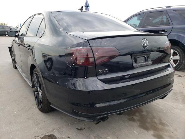 3VW4T7AJ5JM226684 - 2018 VOLKSWAGEN JETTA GLI BLACK photo 3