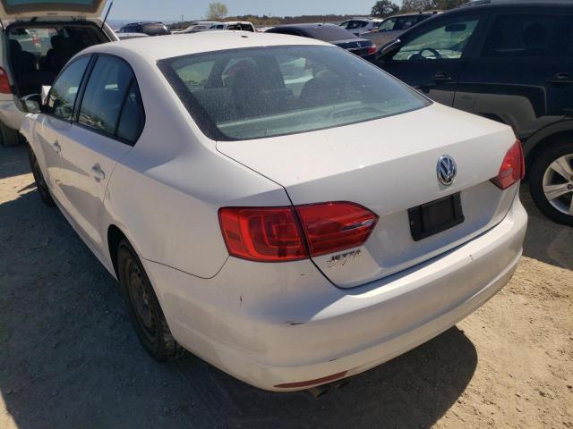 3VW1K7AJ6CM311221 - 2012 VOLKSWAGEN JETTA BASE 白色 照片 3