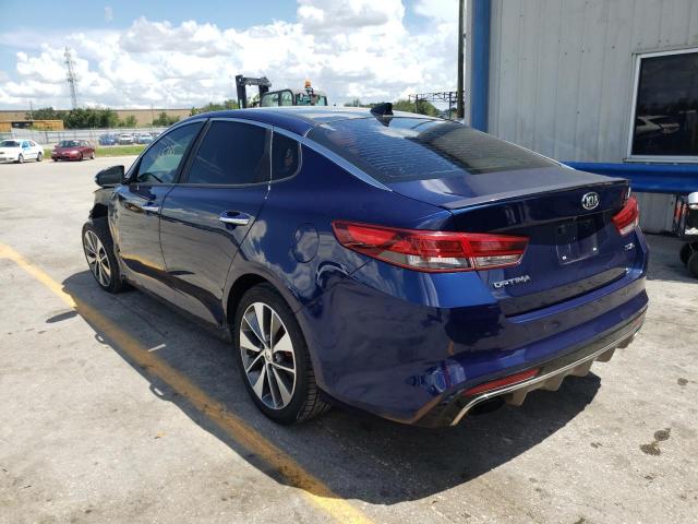 5XXGV4L23GG019591 - 2016 KIA OPTIMA SXL BLUE photo 3