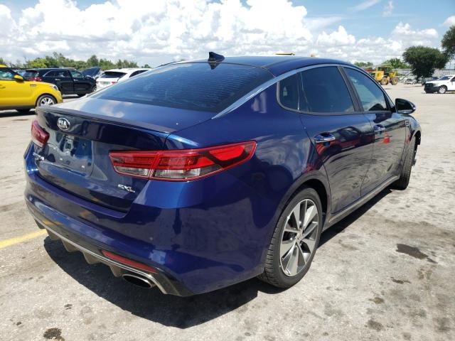 5XXGV4L23GG019591 - 2016 KIA OPTIMA SXL BLUE photo 4