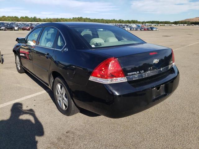 2G1WB58K079132479 - 2007 CHEVROLET IMPALA LS BLACK photo 3