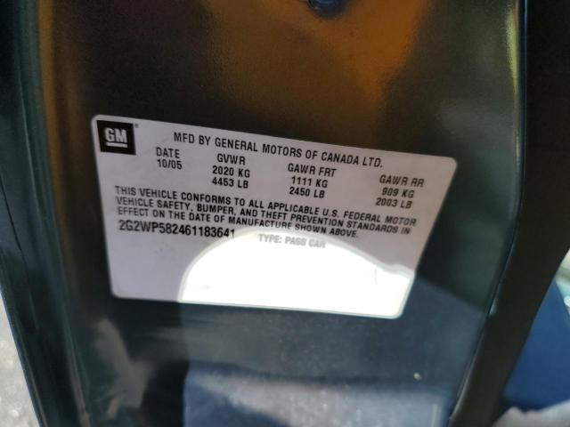 2G2WP582461183641 - 2006 PONTIAC GRAND PRIX  photo 10