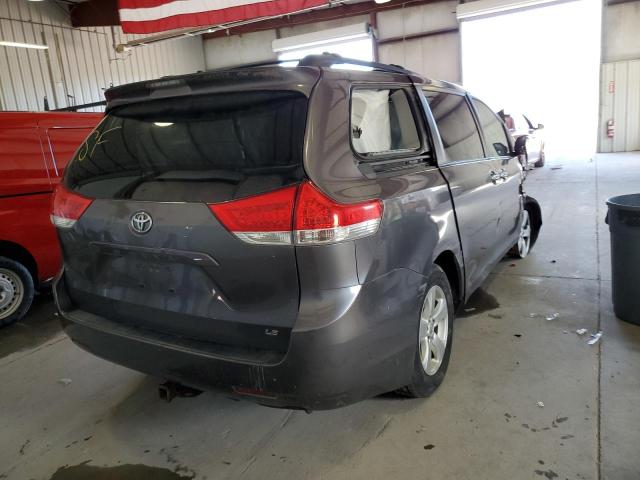 5TDKK3DCXDS386289 - 2013 TOYOTA SIENNA LE BROWN photo 4