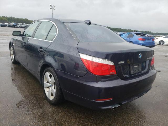 WBANV13518CZ53313 - 2008 BMW 5 SERIES BLUE photo 3