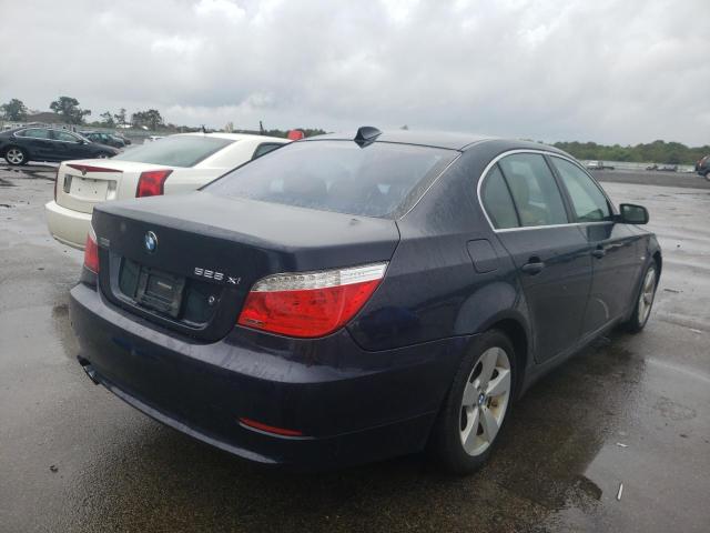 WBANV13518CZ53313 - 2008 BMW 5 SERIES BLUE photo 4