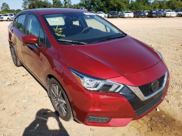 3N1CN8EV7ML916400 - 2021 NISSAN VERSA SV RED photo 1