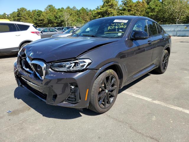 5UX43DT09N9K26387 - 2022 BMW X4 M40I CHARCOAL photo 2