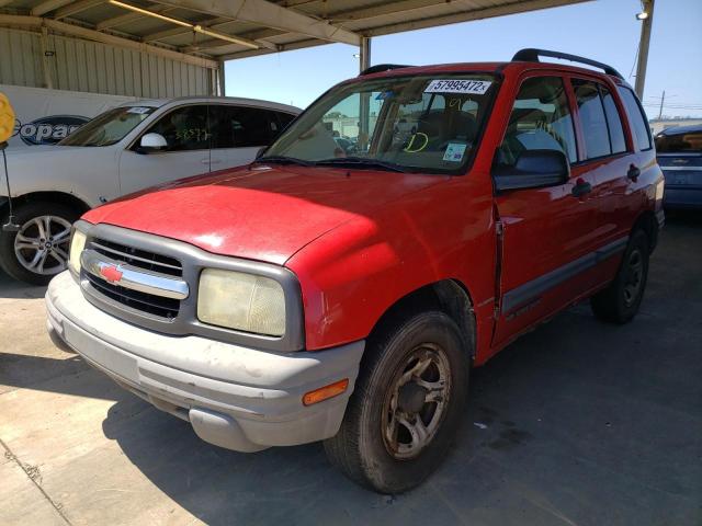 2CNBJ13C636907098 - 2003 CHEVROLET TRACKER RED photo 2