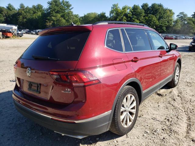 3VV2B7AX2JM122673 - 2018 VOLKSWAGEN TIGUAN SE RED photo 4