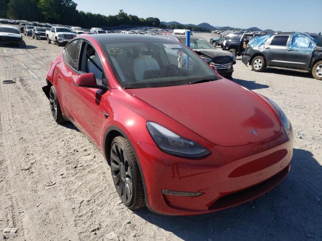 7SAYGDEF7NF441879 - 2022 TESLA MODEL Y Красный фото 1